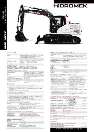 Pásová rypadla Hidromek HMK 140 LC