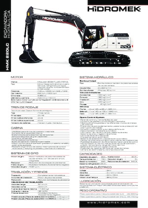 Pásová rypadla Hidromek HMK 220 LC