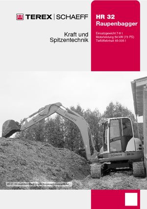 Pásová rypadla Terex-Schaeff HR 32