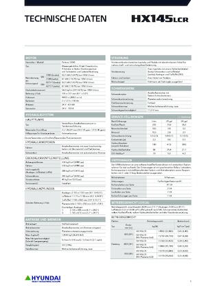 Pásová rypadla Hyundai HX145LCR