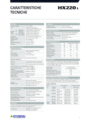 Pásová rypadla Hyundai HX220L