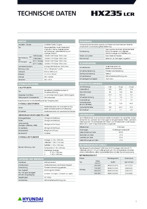 Pásová rypadla Hyundai HX235LCR