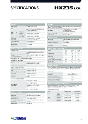 Pásová rypadla Hyundai HX235LCR