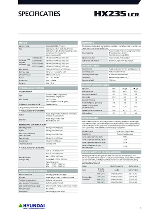 Pásová rypadla Hyundai HX235LCR