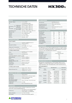 Pásová rypadla Hyundai HX300HW