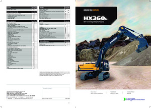 Pásová rypadla Hyundai HX 360L