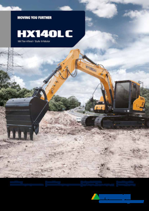 Pásová rypadla Hyundai HX140LC