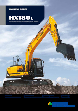 Pásová rypadla Hyundai HX180LD