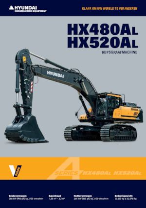 Pásová rypadla Hyundai HX480AL
