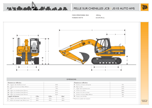Pásová rypadla JCB JS 115 L
