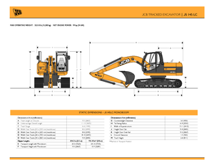 Pásová rypadla JCB JS 145 LC