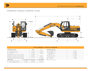 Pásová rypadla JCB JS 190 LC