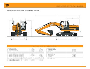 Pásová rypadla JCB JS 190 NLC