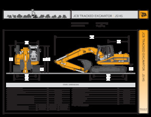 Pásová rypadla JCB JS145