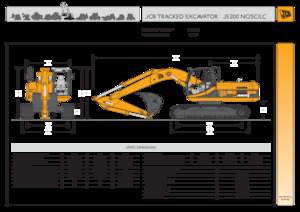 Pásová rypadla JCB JS200