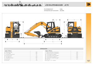 Pásová rypadla JCB JZ 70 offset