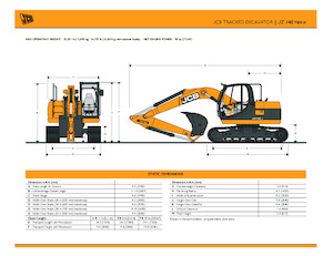 Pásová rypadla JCB JZ140