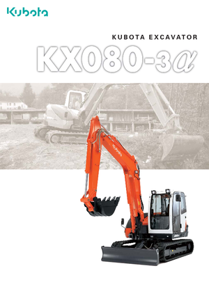 Pásová rypadla Kubota KX080-3α