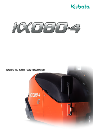 Pásová rypadla Kubota KX080-4
