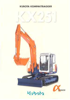 Pásová rypadla Kubota KX251α