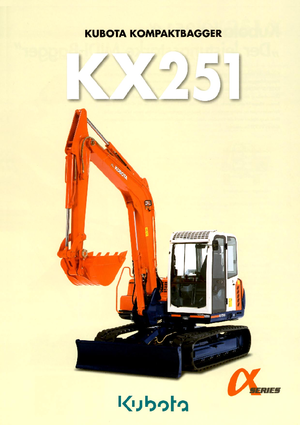 Pásová rypadla Kubota KX251α