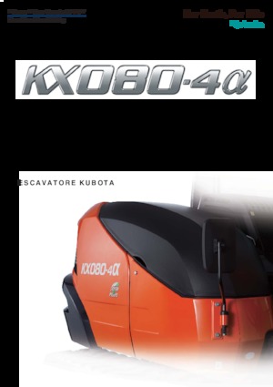 Pásová rypadla Kubota KX080-4α