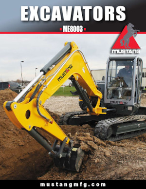 Pásová rypadla Mustang ME8003