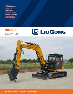 Pásová rypadla Liugong 908ECR 