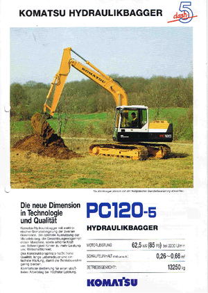 Pásová rypadla Komatsu PC120-5
