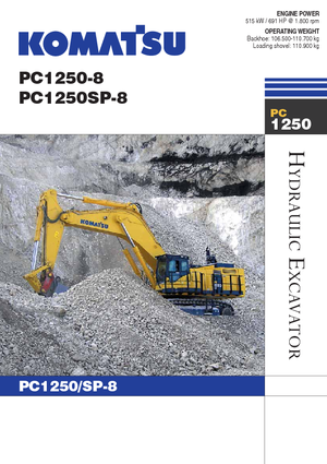 Pásová rypadla Komatsu PC1250SP-8