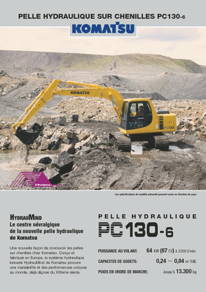 Pásová rypadla Komatsu PC130-6
