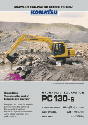 Pásová rypadla Komatsu PC130-6