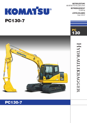 Pásová rypadla Komatsu PC130-7