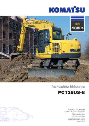 Pásová rypadla Komatsu PC138US-8