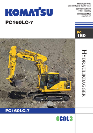 Pásová rypadla Komatsu PC160LC-7