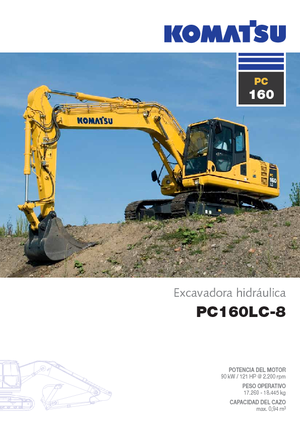 Pásová rypadla Komatsu PC160LC-8
