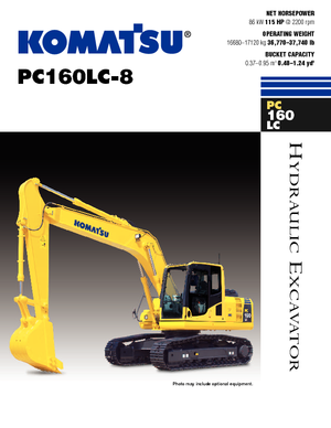 Pásová rypadla Komatsu PC160LC-8