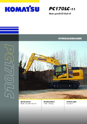 Pásová rypadla Komatsu PC170LC-11