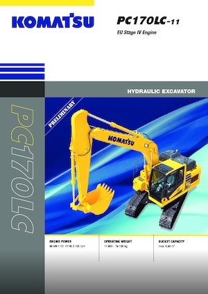 Pásová rypadla Komatsu PC170LC-11