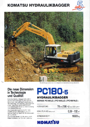 Pásová rypadla Komatsu PC180LC-6 activ
