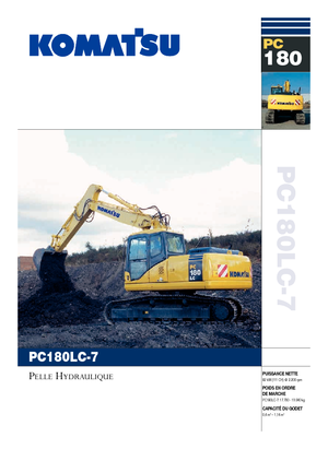 Pásová rypadla Komatsu PC180LC-7