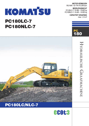 Pásová rypadla Komatsu PC180LC-7