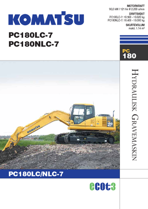Pásová rypadla Komatsu PC180LC-7