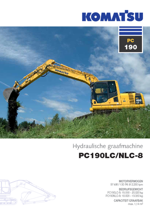 Pásová rypadla Komatsu PC190-8 LC