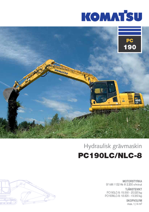 Pásová rypadla Komatsu PC190-8 LC