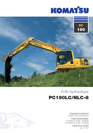 Pásová rypadla Komatsu PC190-8 LC