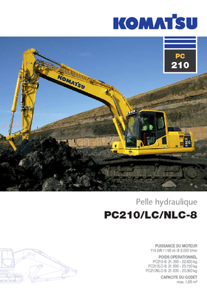 Pásová rypadla Komatsu PC210-8