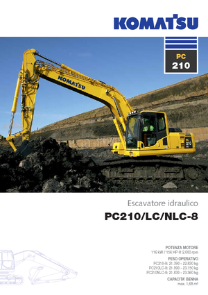 Pásová rypadla Komatsu PC210-8