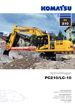 Pásová rypadla Komatsu PC210-10