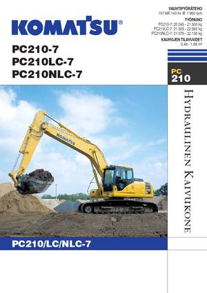 Pásová rypadla Komatsu PC210NLC-7